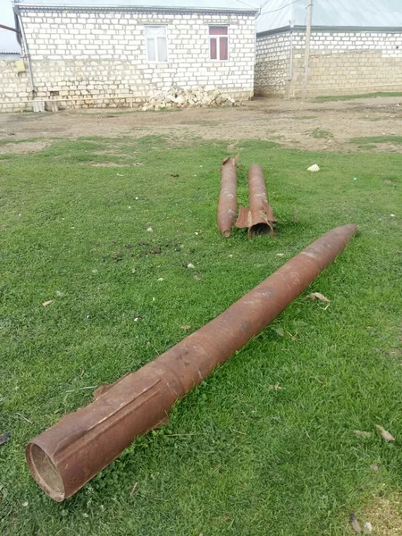 Ağstafa sakininin həyətindən 12 ədəd raket tapılıb