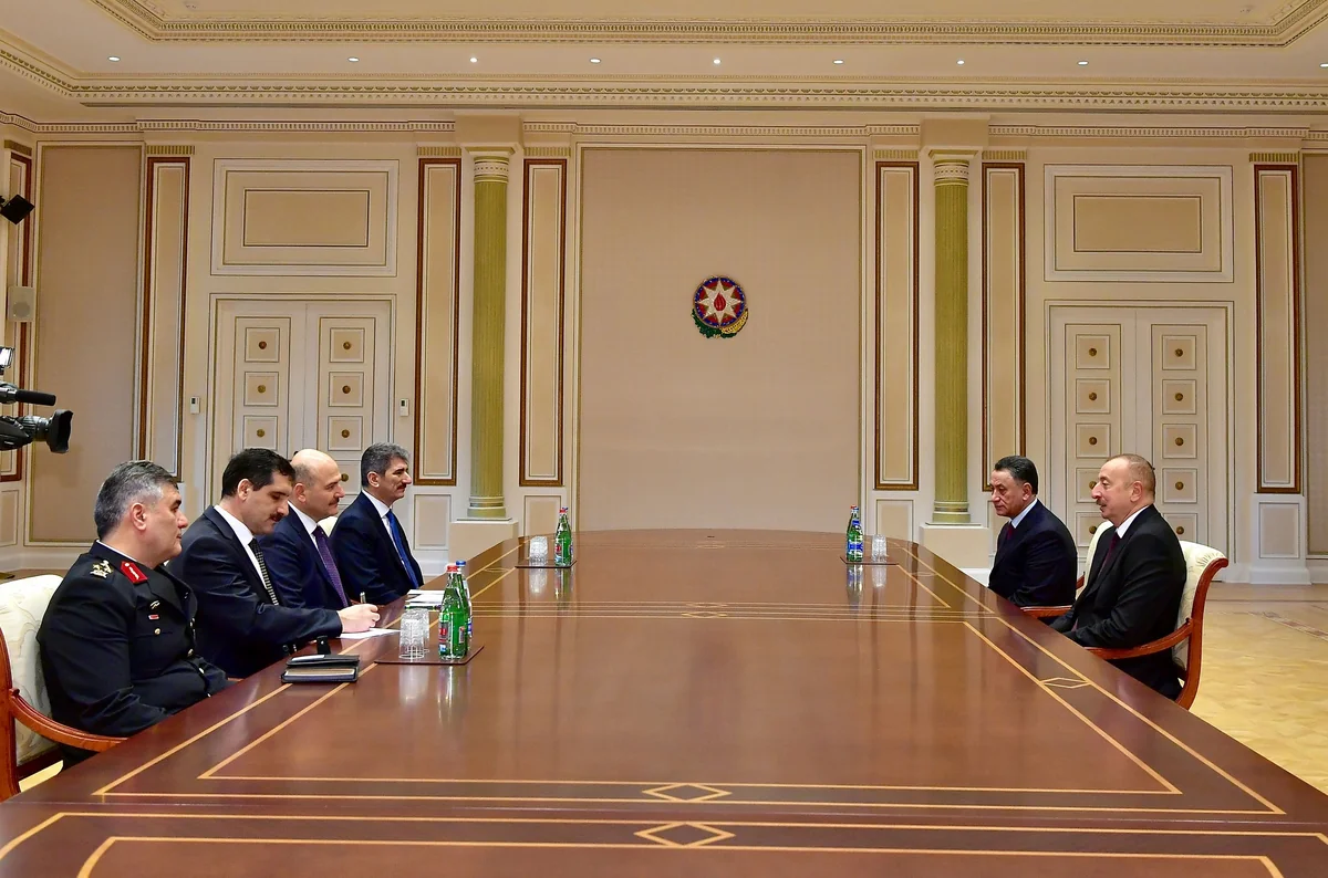 President Ilham Aliyev receives delegation led by Turkish interior minister
