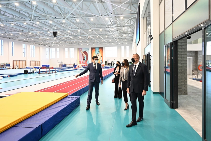 President gets acquainted with new rehearsal building of National Gymnastics Arena