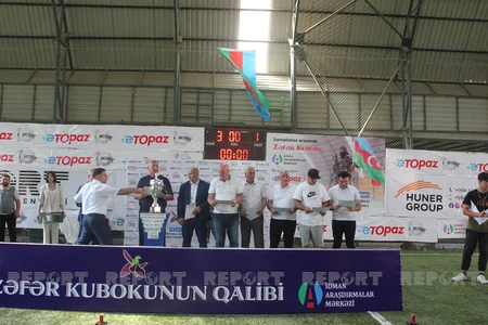 Zəfər Kubokunun qalibi və finalçısı mükafatlandırılıb