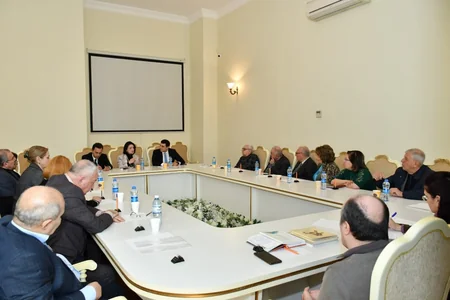 Adil Kərimli Bəstəkarlar İttifaqının kollektivi ilə görüşüb