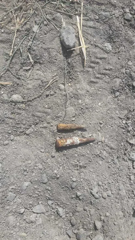 Biləsuvarda 2 ədəd partlamamış hərbi sursat aşkar olunub