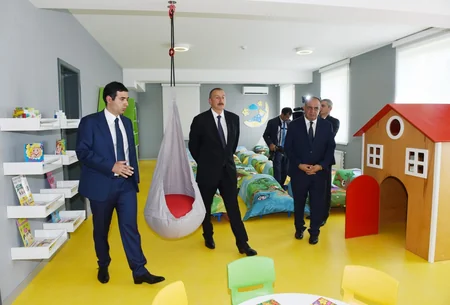 Qaxda 180 yerlik yeni körpələr evi-uşaq bağçası istifadəyə verilib