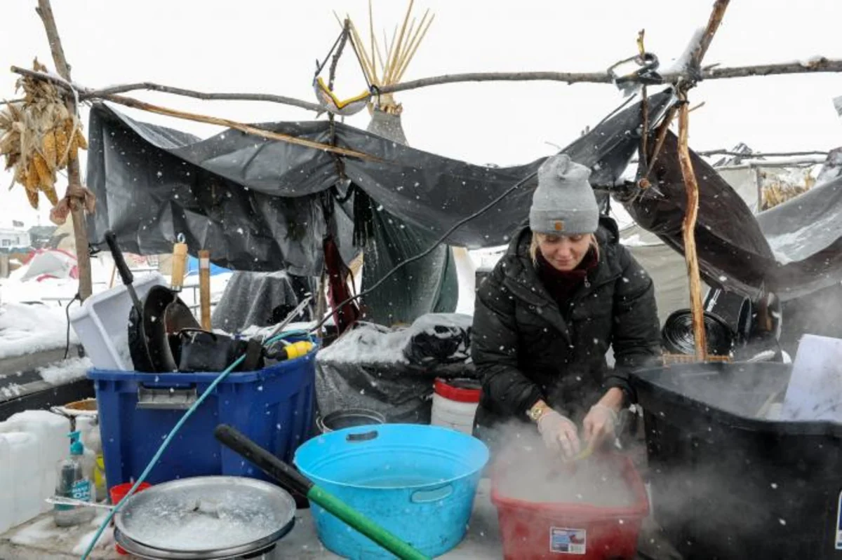 North Dakota's governor ordered expulsion of protesters against pipeline construction