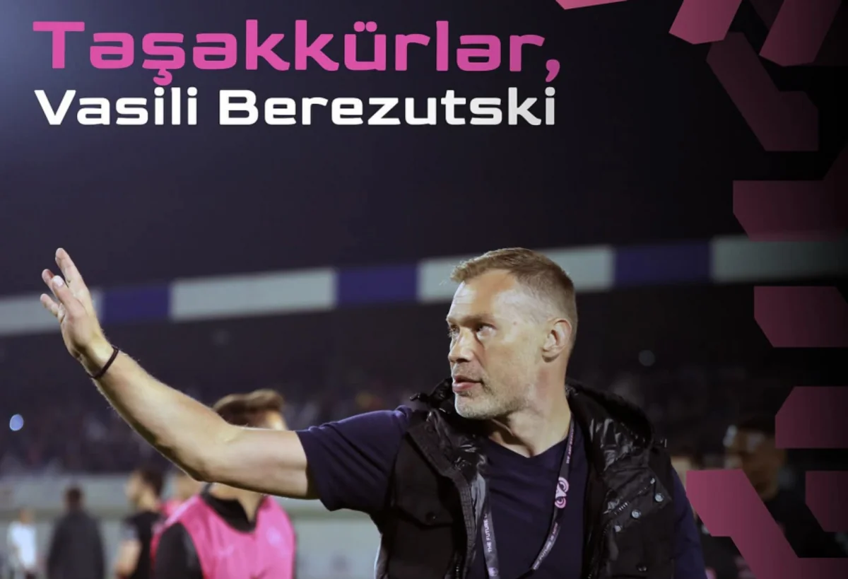 Sabah baş məşqçisi Vasili Berezutski ilə yollarını ayırıb