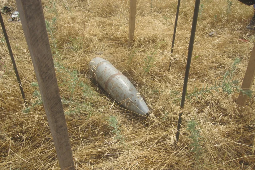 ANAMA Qrad raketinin mühərrik hissələri və top mərmiləri aşkar edib