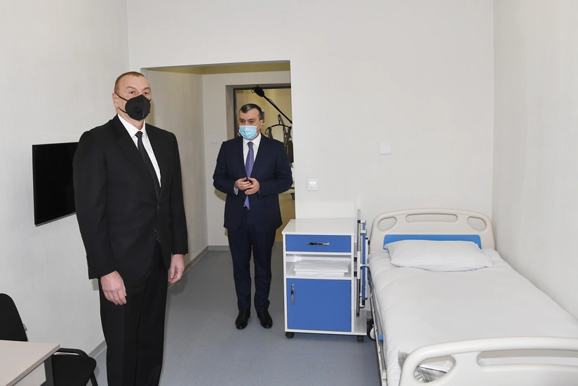 İlham Əliyev Şağan Reabilitasiya Pansionatının açılışında iştirak edib