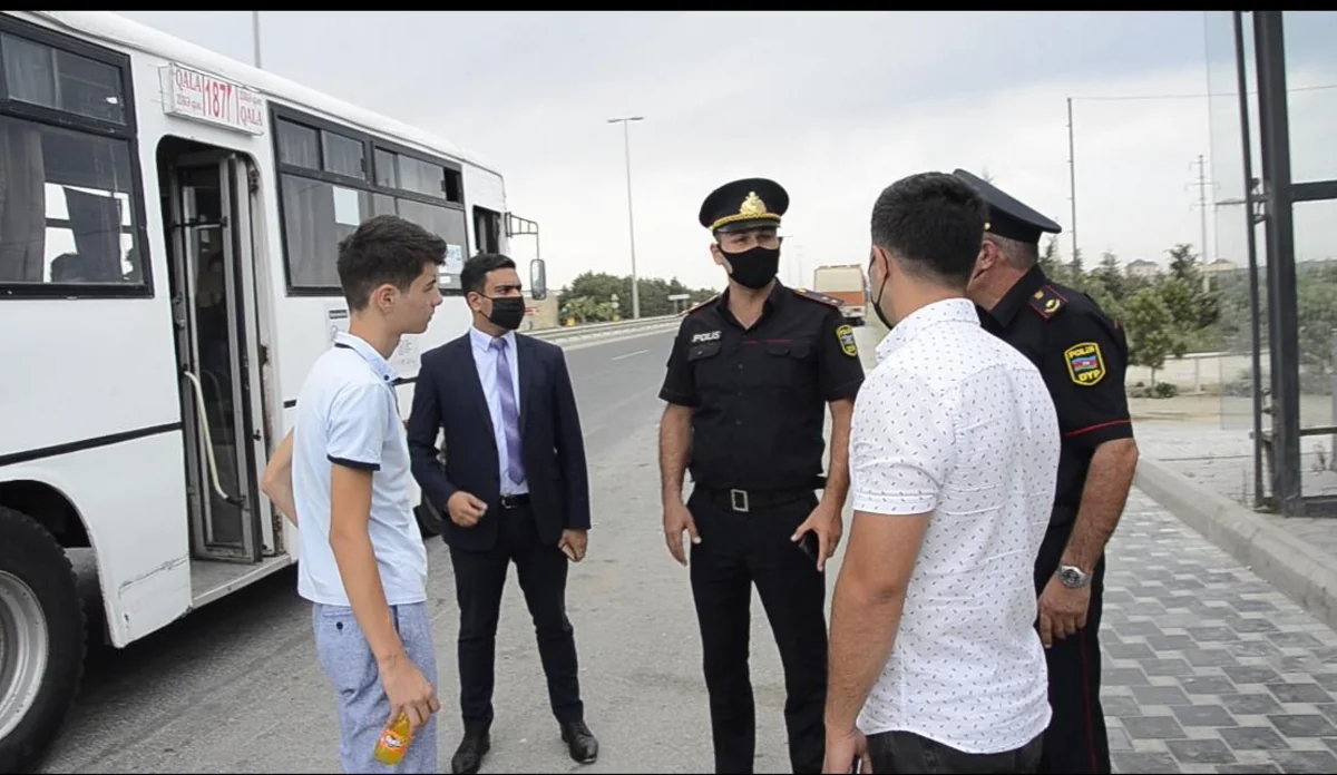 Bakıda avtobuslarda maskadan istifadə etməyən şəxslərlə bağlı tədbirlər görülüb