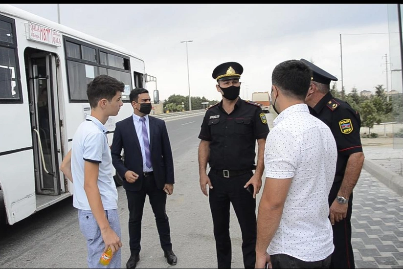Bakıda avtobuslarda maskadan istifadə etməyən şəxslərlə bağlı tədbirlər görülüb