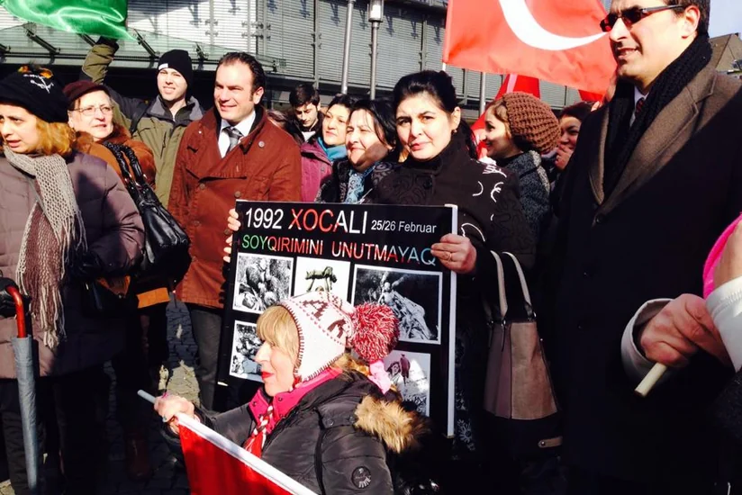 Almaniyanın Bielefeld şəhərində Xocalı yürüşü keçirilib