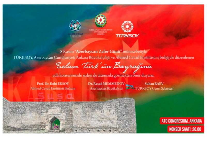 Azərbaycanın Zəfər Günü münasibətilə Ankarada genişmiqyaslı tədbir keçiriləcək