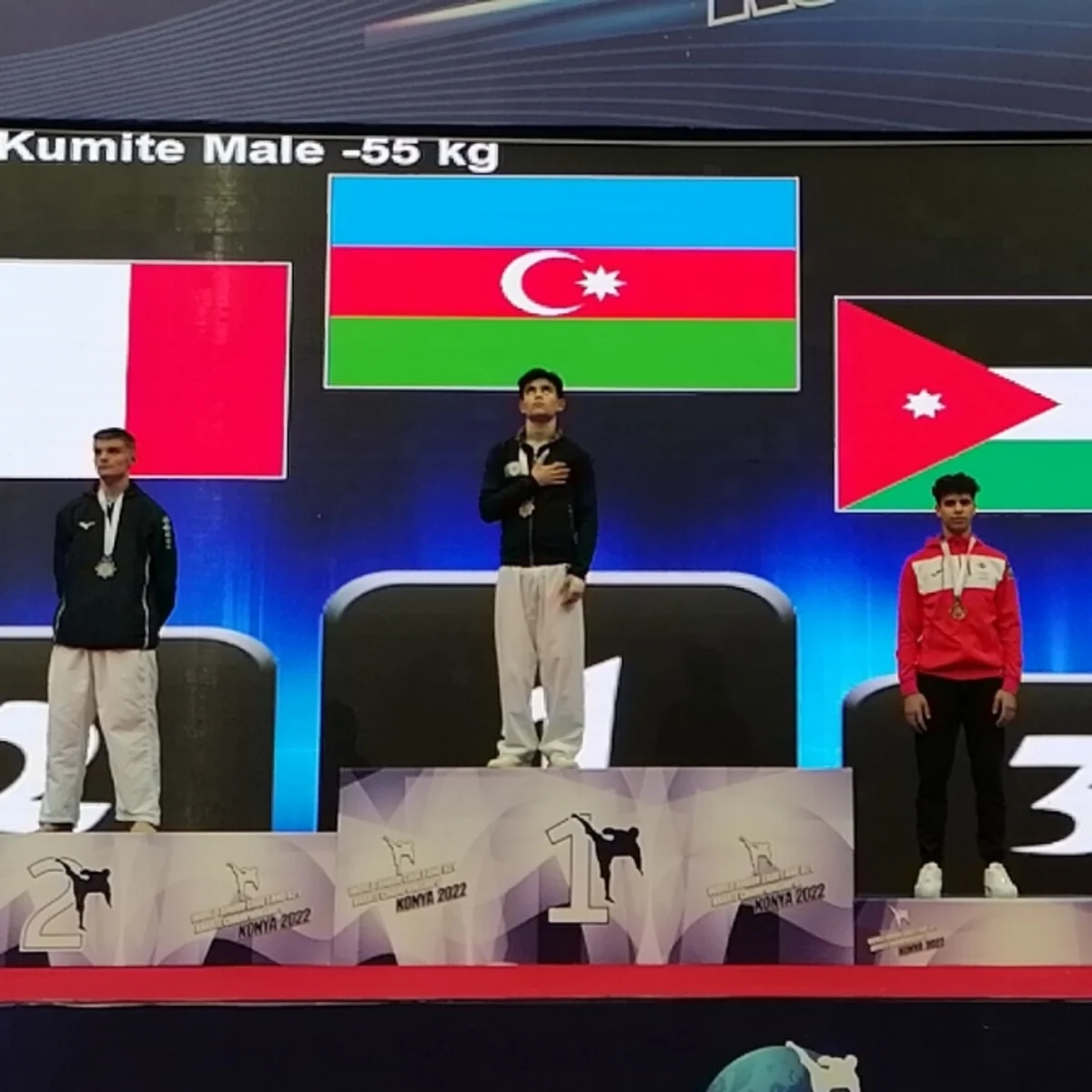 Azərbaycan karateçiləri dünya çempionatında 1 qızıl, 2 bürünc medal qazanıblar