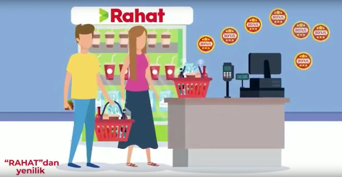 “Rahat” supermarketlər şəbəkəsindən yenilik: bonus kartlarına ehtiyac qalmadı - VİDEO