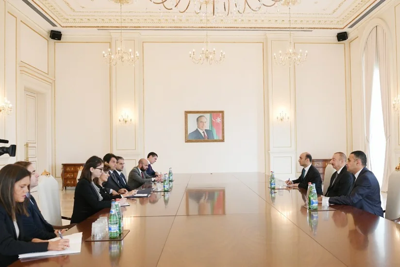 Президент Азербайджана принял делегацию во главе с председателем Сената Италии