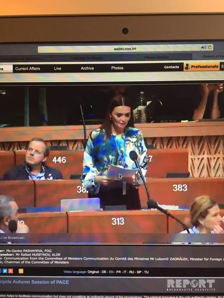 Azərbaycanlı deputat AŞPA-da mədəni irsin məhv edilməsinə qarşı mübarizəyə dair konvensiyanın əhəmiyyətindən danışıb