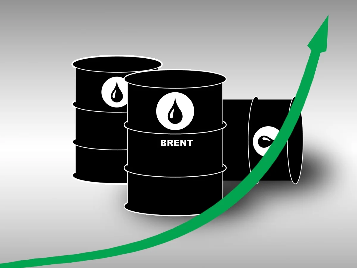 Brent oil price rises more than 5%