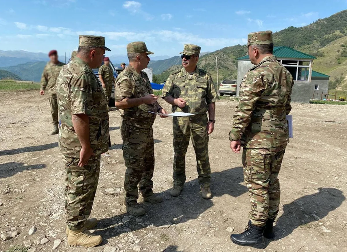 Minister of Defense inspects training range under construction in Kalbajar region
