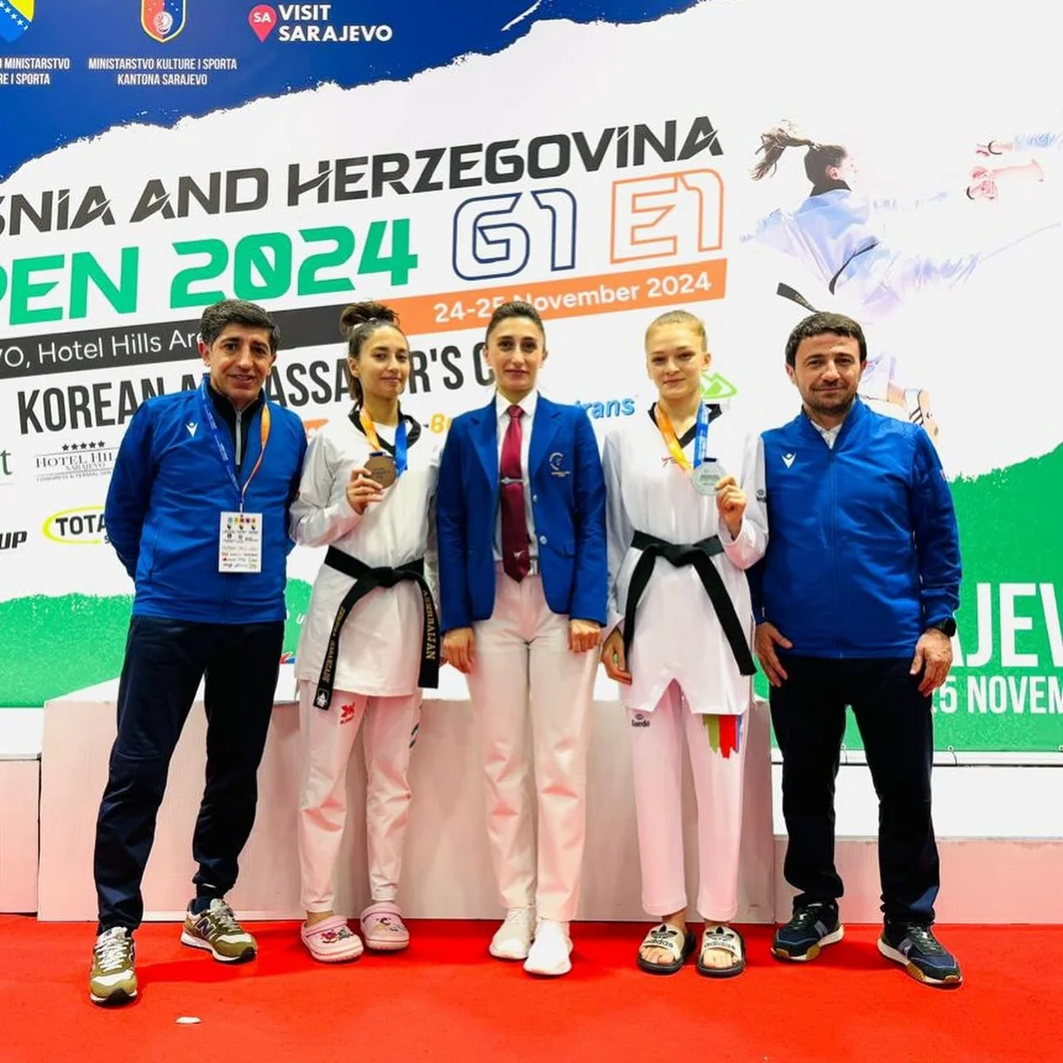 Azərbaycan taekvondoçuları Bosniya və Herseqovinada daha iki medal qazanıblar