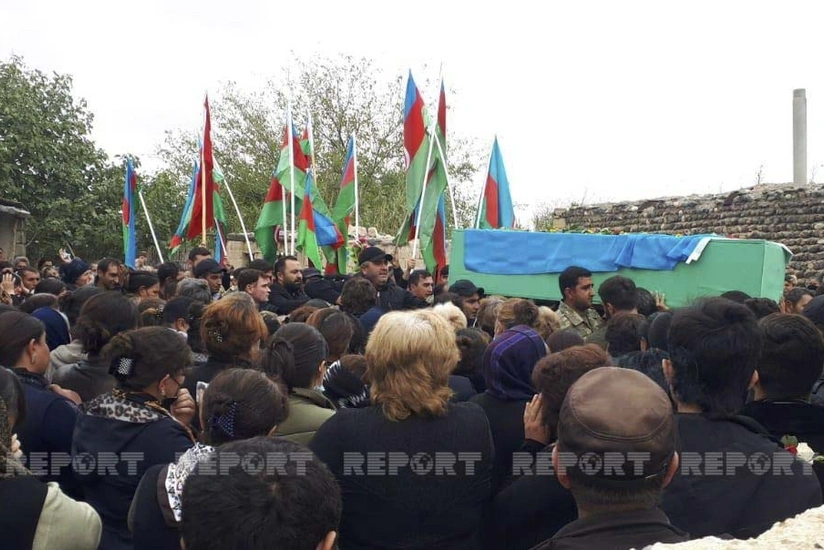 В Геранбое простились с военнослужащим Азербайджанской армии