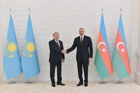 Official welcoming ceremony was held for Kazakh President