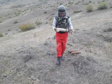 Ağstafada 3 ədəd top mərmisi tapılıb