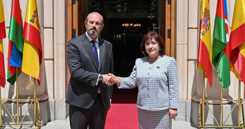 Sahiba Gafarova meets with President of Spanish Senate
