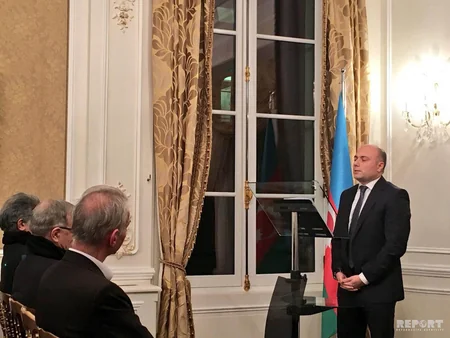Parisdə 20 Yanvar qurbanlarının xatirəsi yad olunub - FOTO