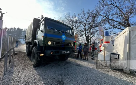Xankəndi-Laçın yolunda sülhməramlıların 46 avtomobili maneəsiz keçib - YENİLƏNİB-5