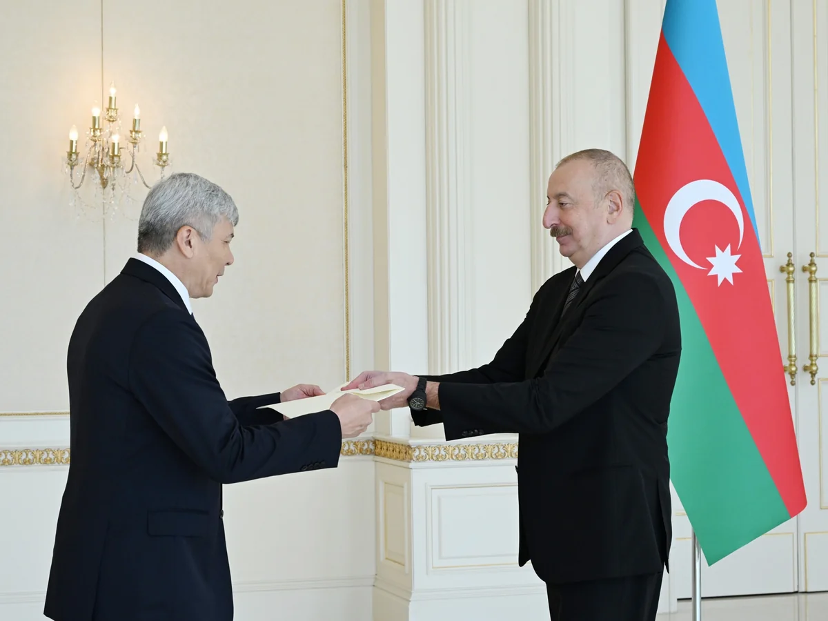 President Ilham Aliyev receives credentials of incoming Kyrgyz ambassador