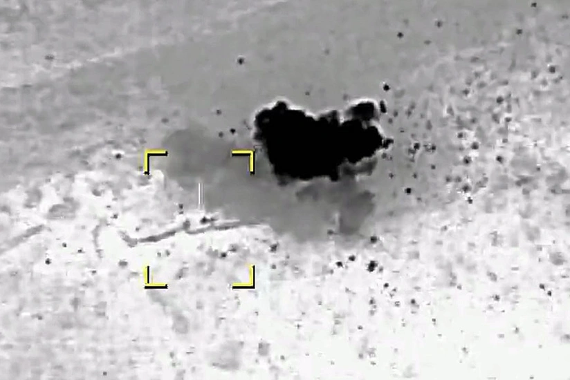 Another combat position with spare ammunition belonging to Armenian separatists neutralized