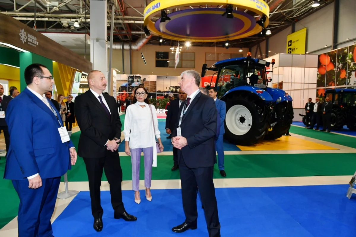 President Ilham Aliyev and First Lady Mehriban Aliyeva view 16th Caspian Agro and 28th InterFood Azerbaijan exhibitions