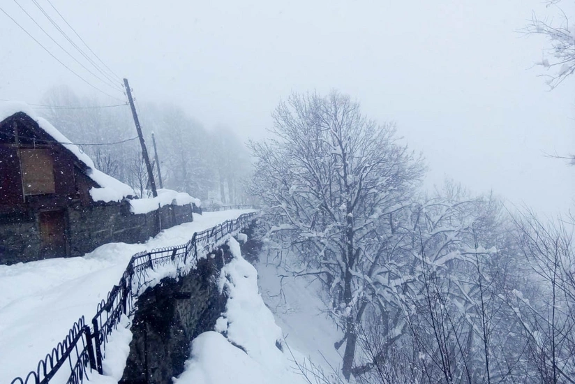 Qaxın Sarıbaş kəndinə 60 santimetr qar yağıb - FOTO - VİDEO