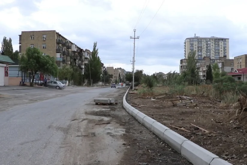 Bakının Cavanşir küçəsi təmir edilir