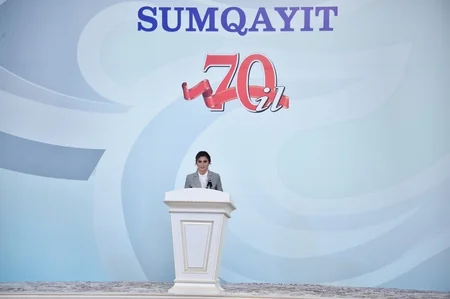 Prezident Sumqayıtın 70 illiyinə həsr olunan tədbirdə iştirak edib - YENİLƏNİB-2