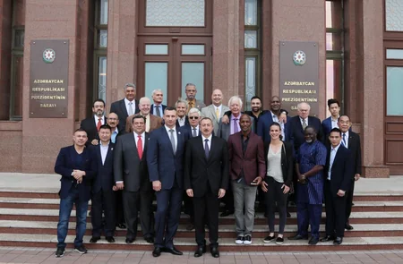 President Ilham Aliyev receives participants of 55th Convention of World Boxing Council