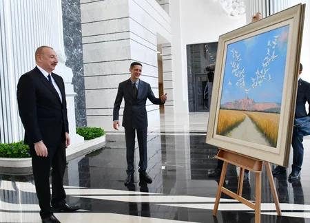 Prezident İlham Əliyev Kənd Təsərrüfatı Nazirliyinin Bakıda yeni inzibati binasının açılışında iştirak edib
