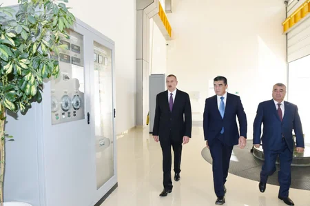 ​Prezident İlham Əliyev Göyçayda bir sıra obyektlərin açılışında iştirak edib