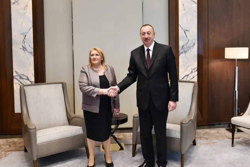 Ильхам Алиев встретился с президентом Мальты Марией-Луизой Колейро Прекой