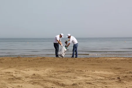 IDEA İctimai Birliyi Buzovna çimərliyi ərazisində təmizlik aksiyası təşkil edib