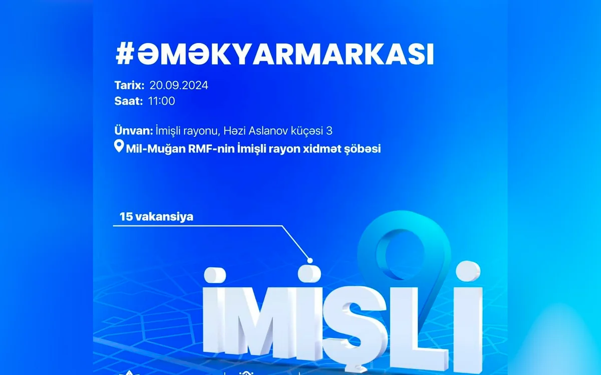 İmişlidə əmək yarmarkası keçiriləcək 