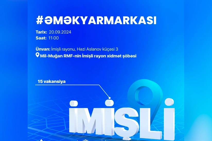 İmişlidə əmək yarmarkası keçiriləcək 