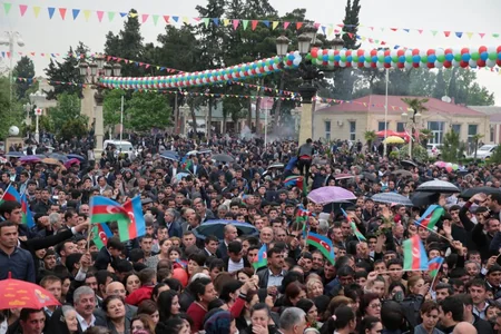 Bərdəlilər  məşəl sevinci yaşadılar - FOTO