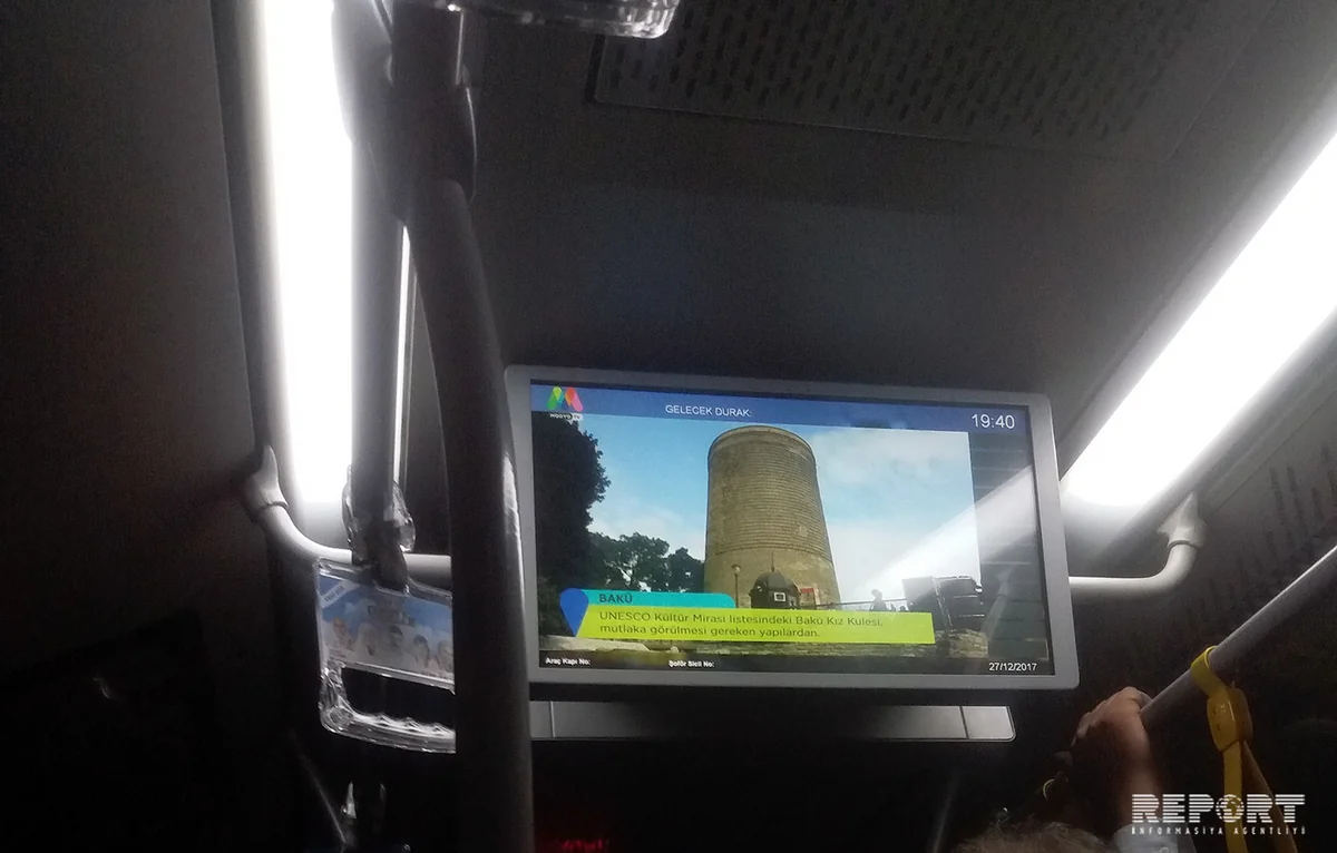 İstanbul metrobuslarında Bakı haqqında videorolik nümayiş etdirilir