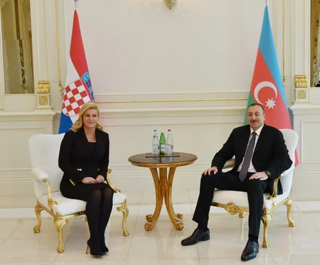 Azərbaycan və Xorvatiya prezidentləri arasında təkbətək görüş olub - YENİLƏNİB