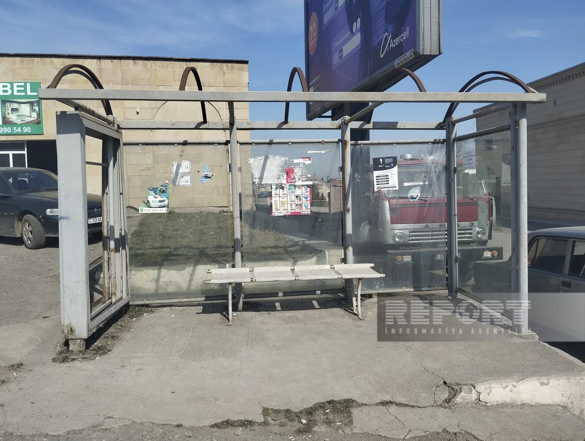 “Dayanmağa” gücü qalmayan sınıq-salxaq dayanacaqlar - Qubadan REPORTAJ