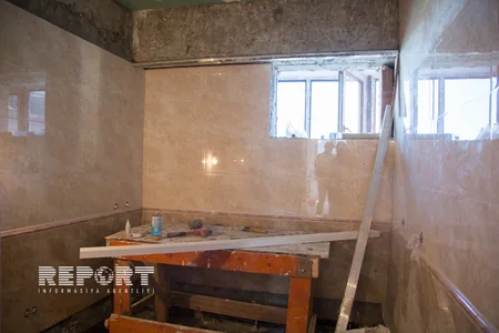 Binəqədidə yanan binada təmir işləri sentyabrda yekunlaşacaq - FOTO