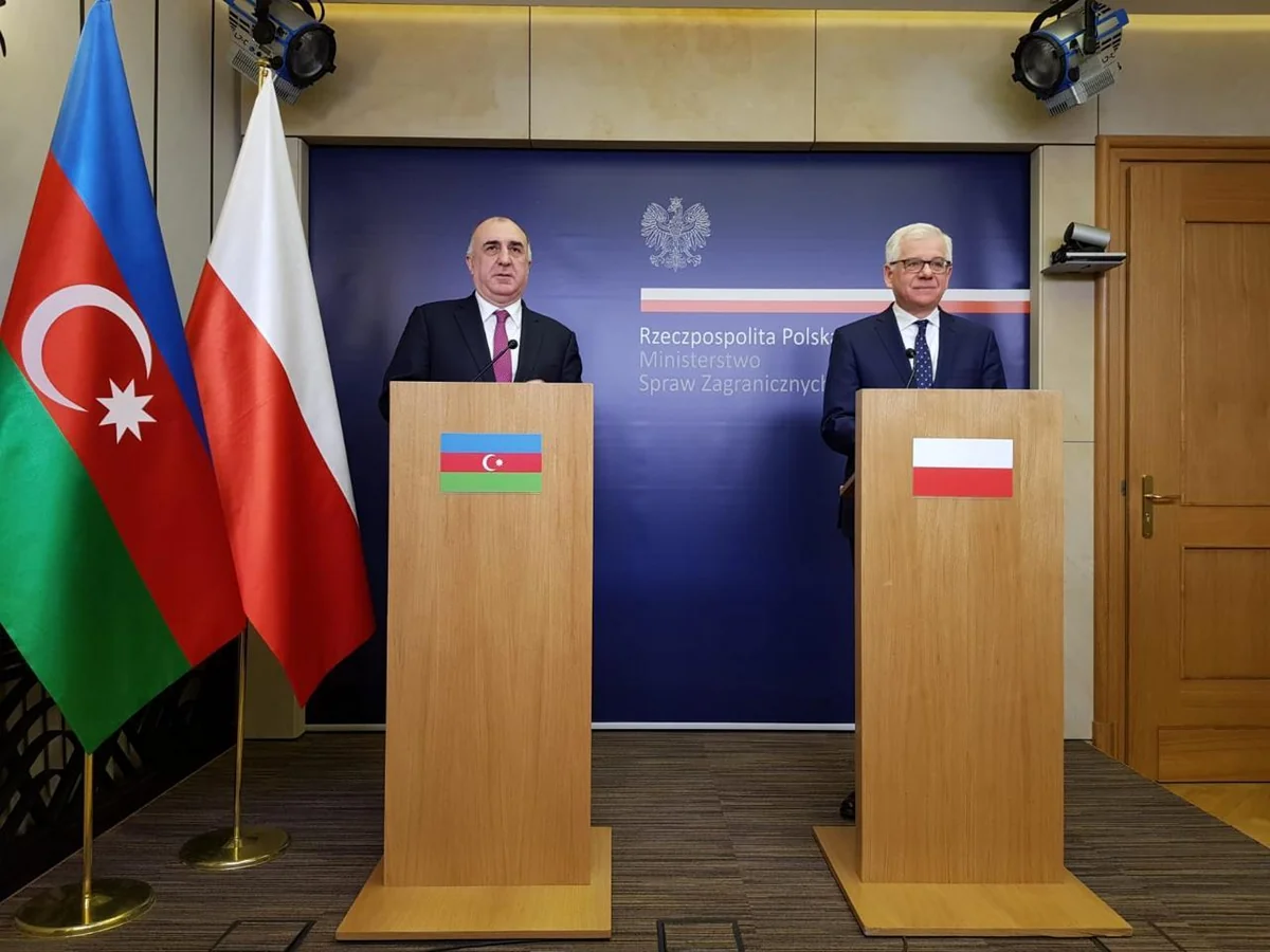 Azerbaijani, Polish FMS discuss projects of energy and transport corridors