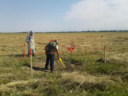 Tərtər, Füzuli rayonlarında partlamamış top və raket mərmiləri aşkarlanıb - FOTO