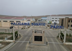 Hacıqabul Sənaye Parkında məhsul istehsalı 55 % artıb