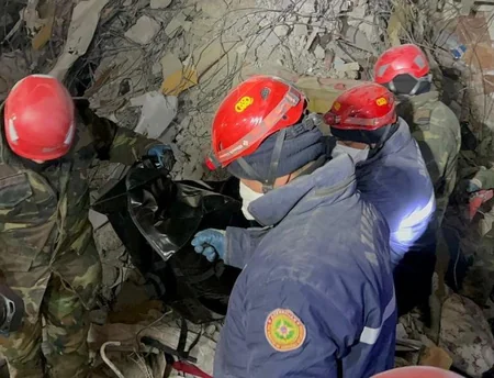 Azerbaijani rescuers saved 51 people from rubble in Turkiye